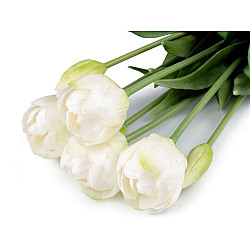 Buchet de lalele artificiale, alb