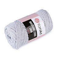 Fir de tricotat / croșetat Macrame Cord, 250 g - gri foarte deschis