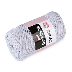 Fir de tricotat / croșetat Macrame Cord, 250 g - gri foarte deschis