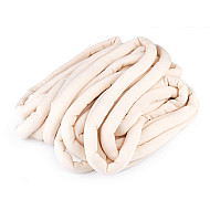 Fir tubular cu umplutură Marshmallow la metru, 250 g - bej deschis