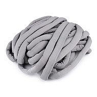 Fir tubular cu umplutură Marshmallow la metru, 250 g - gri deschis