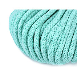 Șnur gros bumbac, Ø5 mm (pachet 10 m) - verde mentă