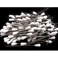 Ace cu gămălie pentru tapițerie, lungime 60 mm - Alb (100 Bucăți)