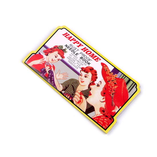 Nähnadel-set happy home - Nickel (1 Karte)