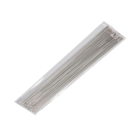 Ace pentru înșirat mărgele, 120 mm - Nichel (10 Saci) Ace pentru înșirat mărgele, 120 mm - Nichel (10 Saci)