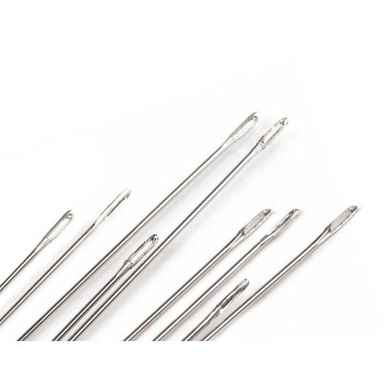 Ace pentru înșirat mărgele, 120 mm - Nichel (10 Saci) Ace pentru înșirat mărgele, 120 mm - Nichel (10 Saci)