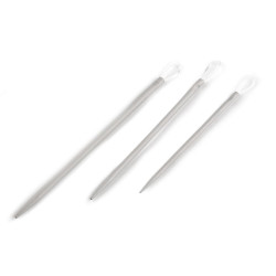 Ace de cusut lână pony, 3 buc / set - Argintiu (1 Blister)