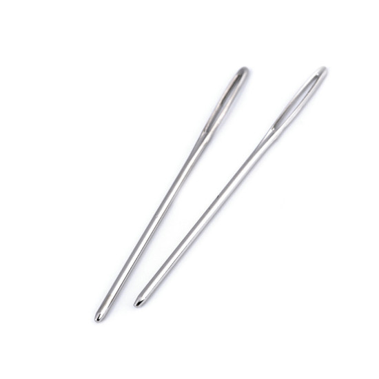 Ace metalice bonte, lungime 50; 60; 70 mm, pentru lână și broderie - Nichel (50 Bucăți) Ace metalice bonte, lungime 50; 60; 70 mm, pentru lână și broderie - Nichel (50 Bucăți)