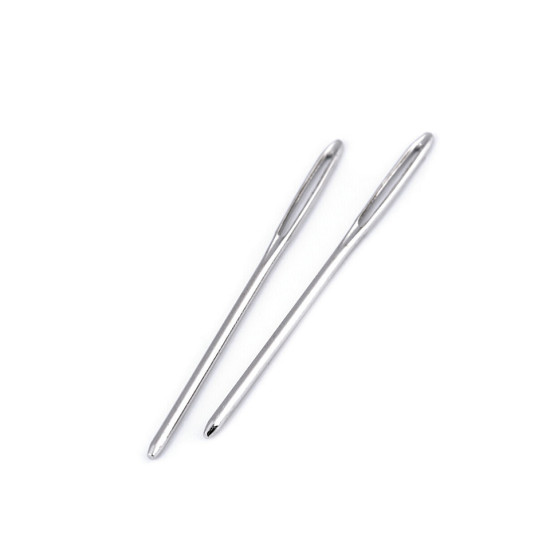Ace metalice bonte, lungime 50; 60; 70 mm, pentru lână și broderie - Nichel (50 Bucăți) Ace metalice bonte, lungime 50; 60; 70 mm, pentru lână și broderie - Nichel (50 Bucăți)