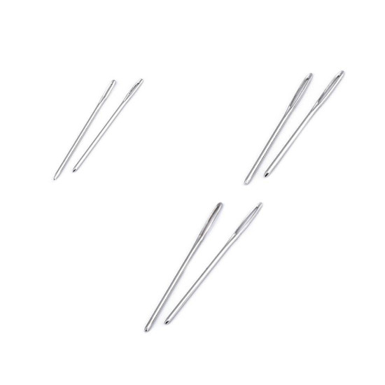 Ace metalice bonte, lungime 50; 60; 70 mm, pentru lână și broderie - Nichel (50 Bucăți) Ace metalice bonte, lungime 50; 60; 70 mm, pentru lână și broderie - Nichel (50 Bucăți)