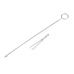 Dispozitiv pentru introdus elastic, șiret - Nichel (1 Bucată)