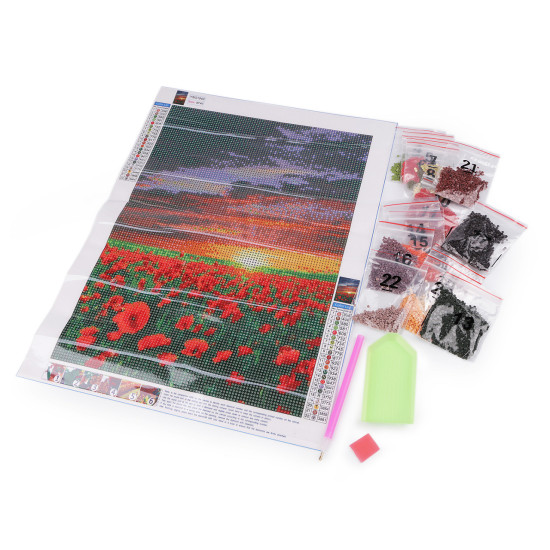 Pictura cu diamante, set creativ 30x40 cm - Conform imaginii (1 Set)