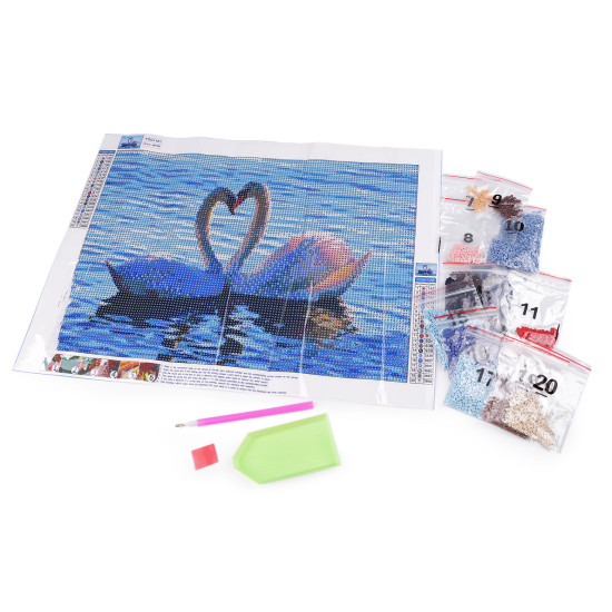 Pictura cu diamante, set creativ 30x40 cm - Conform imaginii (1 Set)