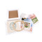 Set creativ de broderie cu rama - Ecru deschis (1 Set)