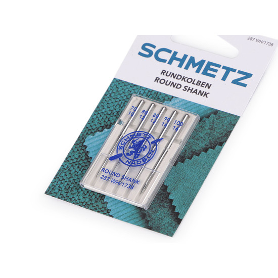 Ace de mașină cu tijă rotundă, combinate 70; 80; 90; 100 schmetz, pentru mașini de cusut mai vechi de uz casnic - Nichel (1 Card) Ace de mașină cu tijă rotundă, combinate 70; 80; 90; 100 schmetz, pentru mașini de cusut mai vechi de uz casnic - Nichel (1 Card)