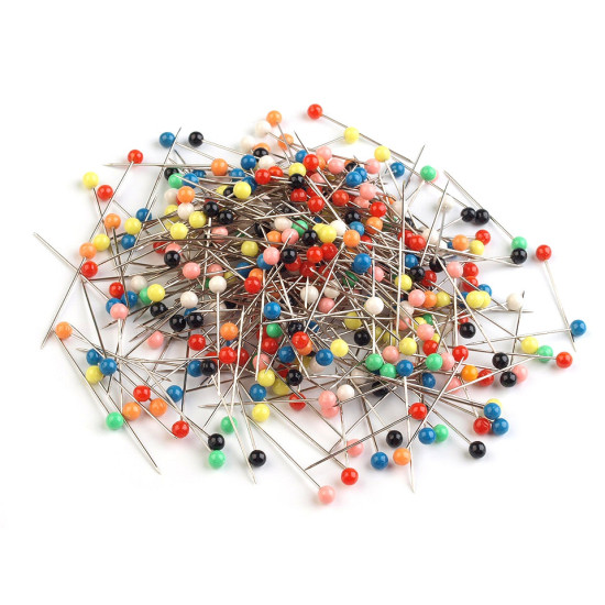 Bolduri cu cap din plastic, lungime 37 mm - Nichel (1 Cutie) Bolduri cu cap din plastic, lungime 37 mm - Nichel (1 Cutie)