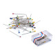 Bolduri cu cap din plastic, lungime 27 mm - Mix culori (1 Cutie) Bolduri cu cap din plastic, lungime 27 mm - Mix culori (1 Cutie)