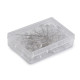 Ace cu gămălie crystal, lungime 49 mm - Transparent (1 Cutie) Ace cu gămălie crystal, lungime 49 mm - Transparent (1 Cutie)