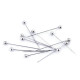 Bolduri cu cap din plastic, lungime 38 mm - Nichel (1 Cutie) Bolduri cu cap din plastic, lungime 38 mm - Nichel (1 Cutie)