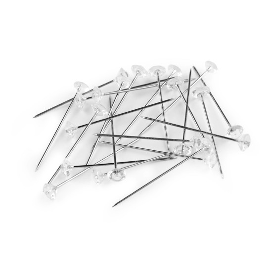Bolduri decorative din oțel inoxidabil lungime 38 mm diamant - Transparent (10 Cutii) Bolduri decorative din oțel inoxidabil lungime 38 mm diamant - Transparent (10 Cutii)