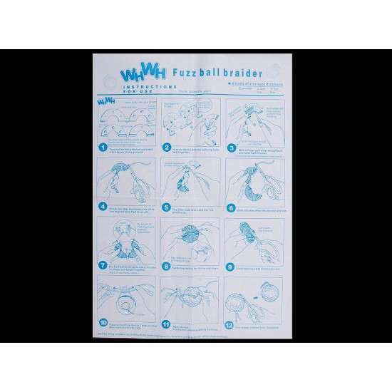 Set confecţionat pompoane, 4 dimeniuni - Conform imaginii (1 Cutie) Set confecţionat pompoane, 4 dimeniuni - Conform imaginii (1 Cutie)