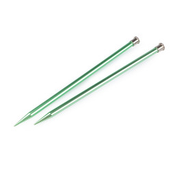 Andrele drepte #3; 3,5; 4; 4,5; 5; 5,5; 6; 8; 9; 10 - Verde deschis (1 Pereche)