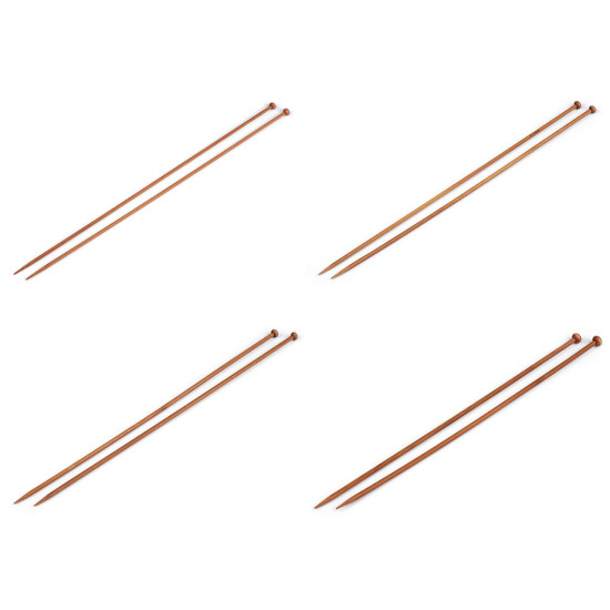 Andrele drepte bambus nr 3,5; 4; 4,5; 5 - Bambus închis (1 Pereche) Andrele drepte bambus nr 3,5; 4; 4,5; 5 - Bambus închis (1 Pereche)
