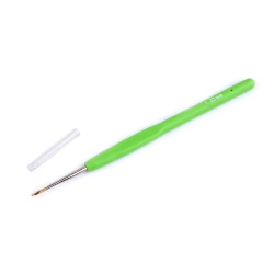 Croșete cu mâner din silicon, vârf auriu - 0,5; 0,6; 0,8; 1; 1.25 - Verde (1 Bucată)