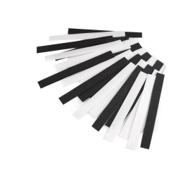 Bandă arici, complet (puf + scai), 2 cm - Mix alb-negru (25 Perechi)