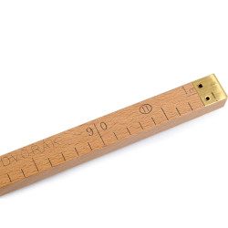 Metru din lemn pentru metraje, atestat metrologic - Natur (1 Bucată)