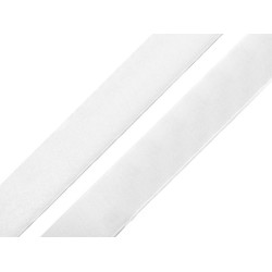Bandă arici autoadezivă, complet (puf + scai), 20 mm - Alb (100 Metri)