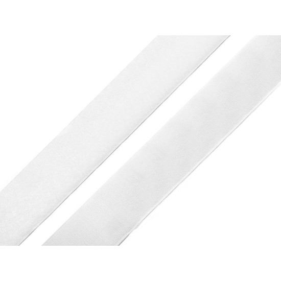 Bandă arici autoadezivă, complet (puf + scai), 20 mm - Alb (600 Metri) Bandă arici autoadezivă, complet (puf + scai), 20 mm - Alb (600 Metri)