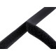Bandă arici, complet (puf + scai), negru, 16 mm - Negru (25 Metri)