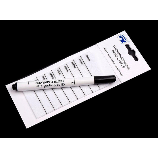 Etichetă termoadezivă cu marker - Alb (20 Saci) Etichetă termoadezivă cu marker - Alb (20 Saci)