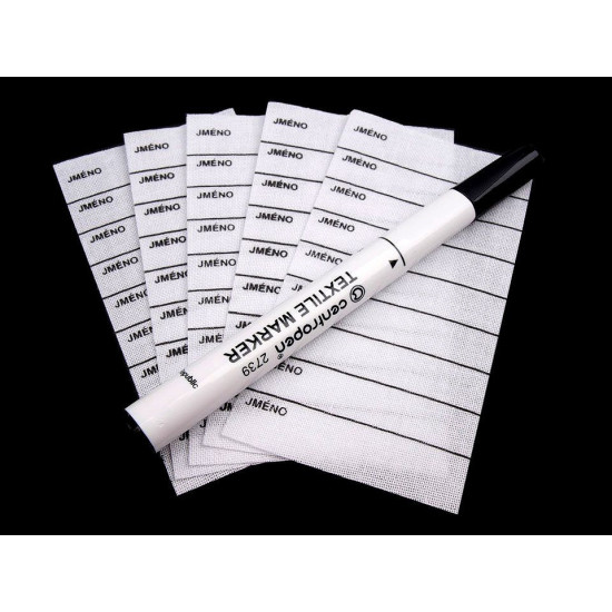 Etichetă termoadezivă cu marker - Alb (20 Saci) Etichetă termoadezivă cu marker - Alb (20 Saci)