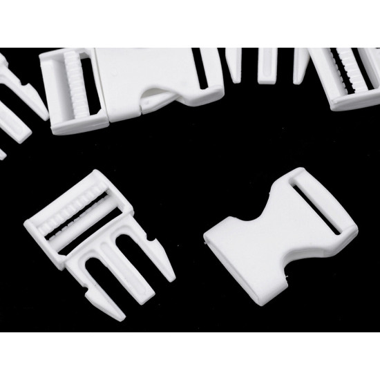 Cataramă trident, lățime 20 mm - Alb (30 Perechi) Cataramă trident, lățime 20 mm - Alb (30 Perechi)