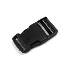 Cataramă trident, lățime 25 mm - Negru (100 Perechi)