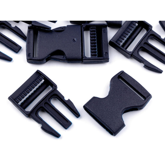 Cataramă trident, lățime 25 mm - Negru (30 Perechi) Cataramă trident, lățime 25 mm - Negru (30 Perechi)