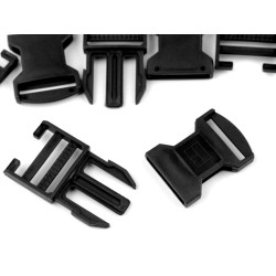 Cataramă trident, lățime 30 mm - Negru (100 Perechi)