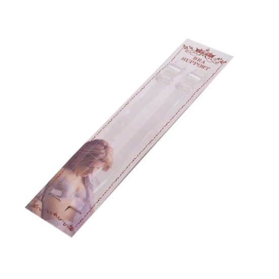 Bretele sutien transparente, 15 mm - Transparent (48 Perechi)