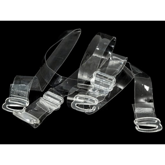 Bretele sutien transparente, 15 mm - Transparent (48 Perechi)