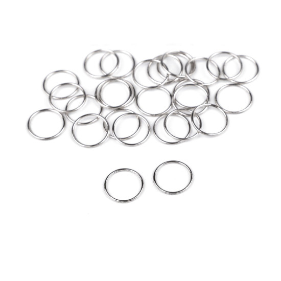 Inele metalice, ø6; ø8; ø10; ø12; ø14 mm - Nichel (200 Bucăți) Inele metalice, ø6; ø8; ø10; ø12; ø14 mm - Nichel (200 Bucăți)