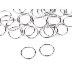 Inele metalice, ø6; ø8; ø10; ø12; ø14 mm - Nichel (1000 Bucăți)