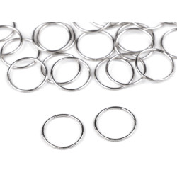 Inele metalice, ø6; ø8; ø10; ø12; ø14 mm - Nichel (1000 Bucăți)