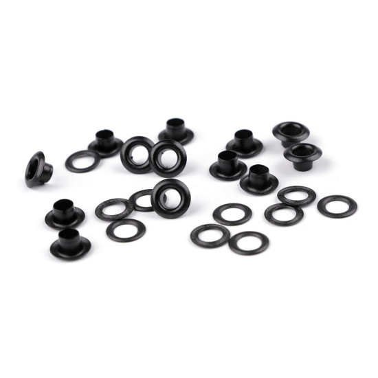 Ocheți metalici inoxidabili, ø5,5 mm - Alamă antică (100 Perechi) Ocheți metalici inoxidabili, ø5,5 mm - Alamă antică (100 Perechi)