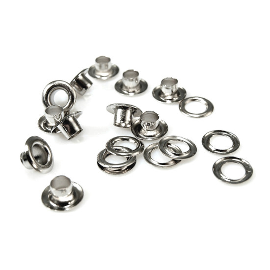 Ocheți metalici inoxidabili, ø5,5 mm - Alamă antică (100 Perechi) Ocheți metalici inoxidabili, ø5,5 mm - Alamă antică (100 Perechi)