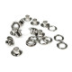 Ocheți metalici inoxidabili, ø5,5 mm - Alamă antică (100 Perechi) Ocheți metalici inoxidabili, ø5,5 mm - Alamă antică (100 Perechi)