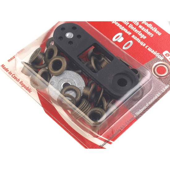 Ocheți metalici inoxidabili cu dispozitiv de atașare, ø5,5 mm - Nichel (10 Blistere) Ocheți metalici inoxidabili cu dispozitiv de atașare, ø5,5 mm - Nichel (10 Blistere)