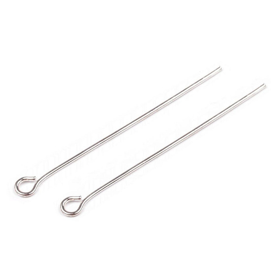 Ace cu buclă, 40 cm - Platinum (250 Bucăți) Ace cu buclă, 40 cm - Platinum (250 Bucăți)