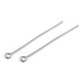 Ace cu buclă, 40 cm - Platinum (250 Bucăți) Ace cu buclă, 40 cm - Platinum (250 Bucăți)